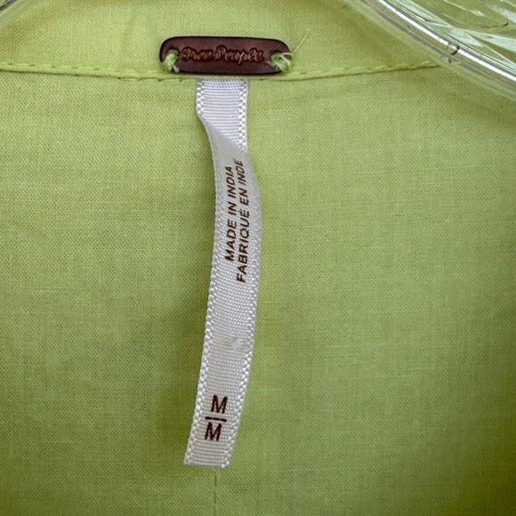 Free People Billie Mini Dress Lime Glo Green Size Medium - Picture 3 of 12